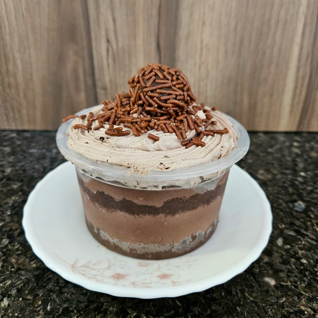 Bolo de Pote de Brigadeiro
